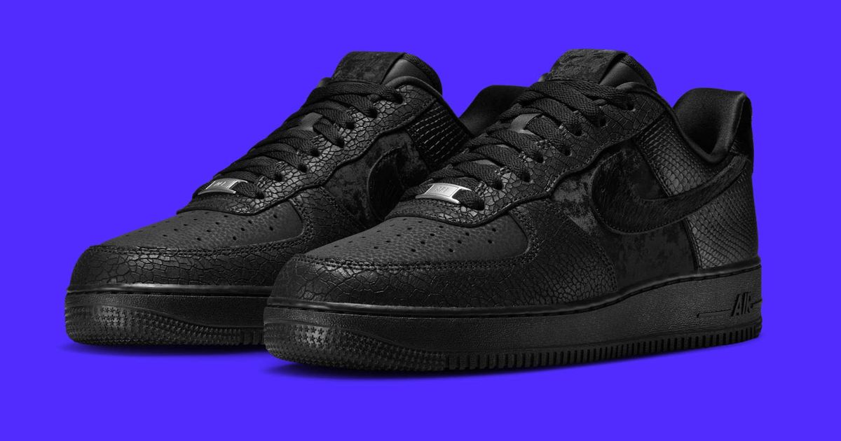 Nike Dresses the Air Force 1 in Luxe Black Textures for Fall 2025 
