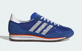 Women's adidas SL 72 Rhinestone "Bold Blue" (SKU: KJ2426). Photo via adidas.