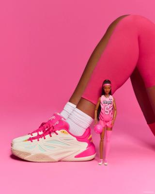 Angel Reese x Barbie x Reebok Capsule. Photo by Jacob Webster via Reebok.