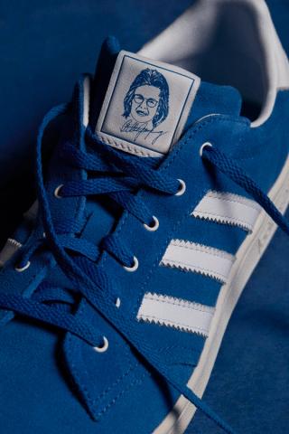 Billie Jean King x adidas Blue Suede Shoes. Photo via adidas.