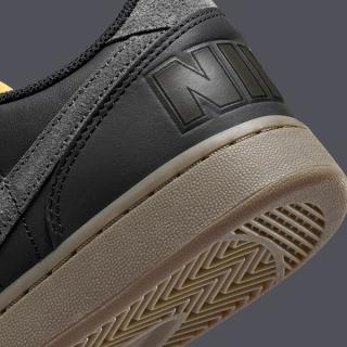 The Nike Terminator Low Surfaces in a Smokey Black and Medium Ash Color  Scheme
