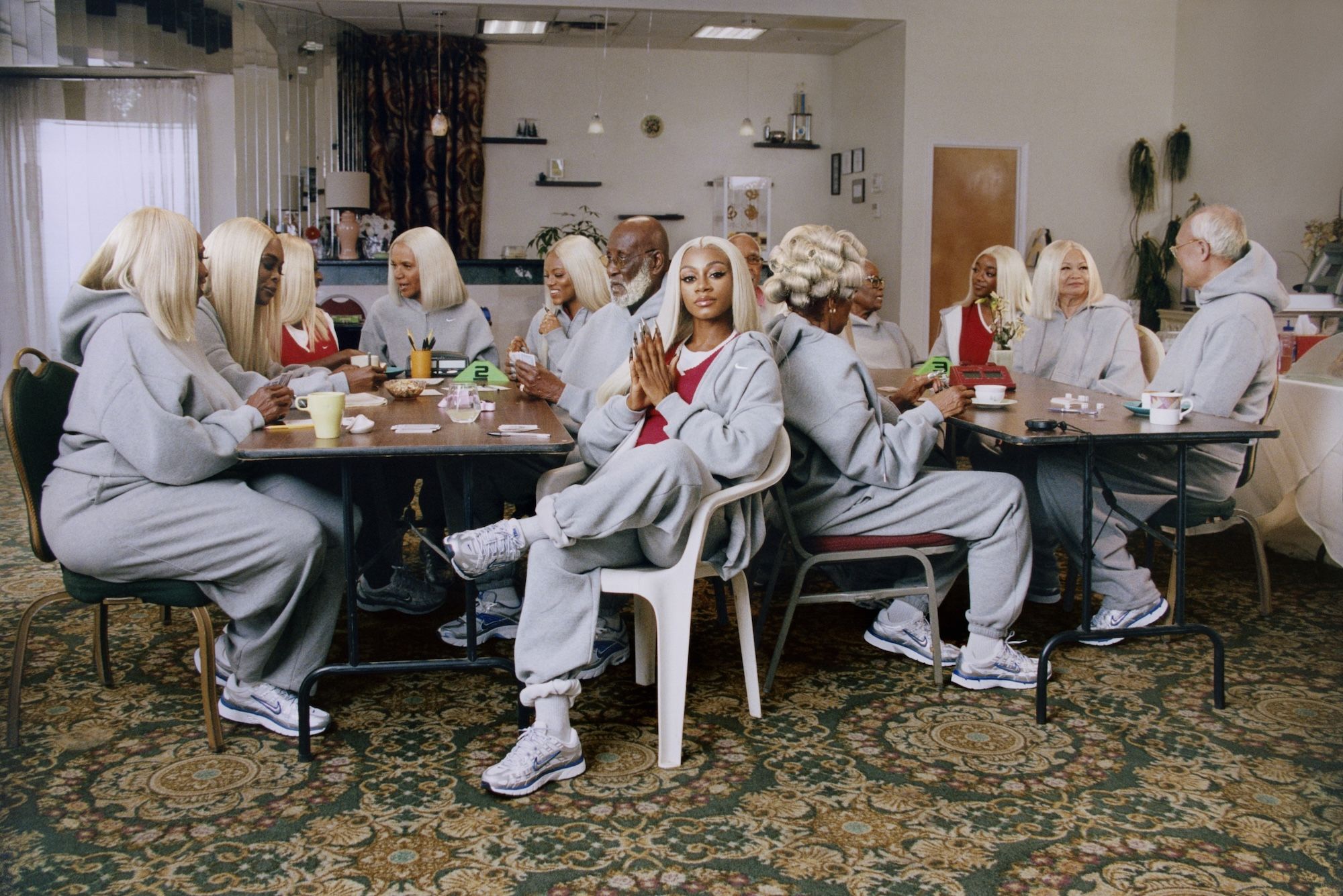 Sha’Carri Richardson for Nike Studio Fleece. Photo via Nike.