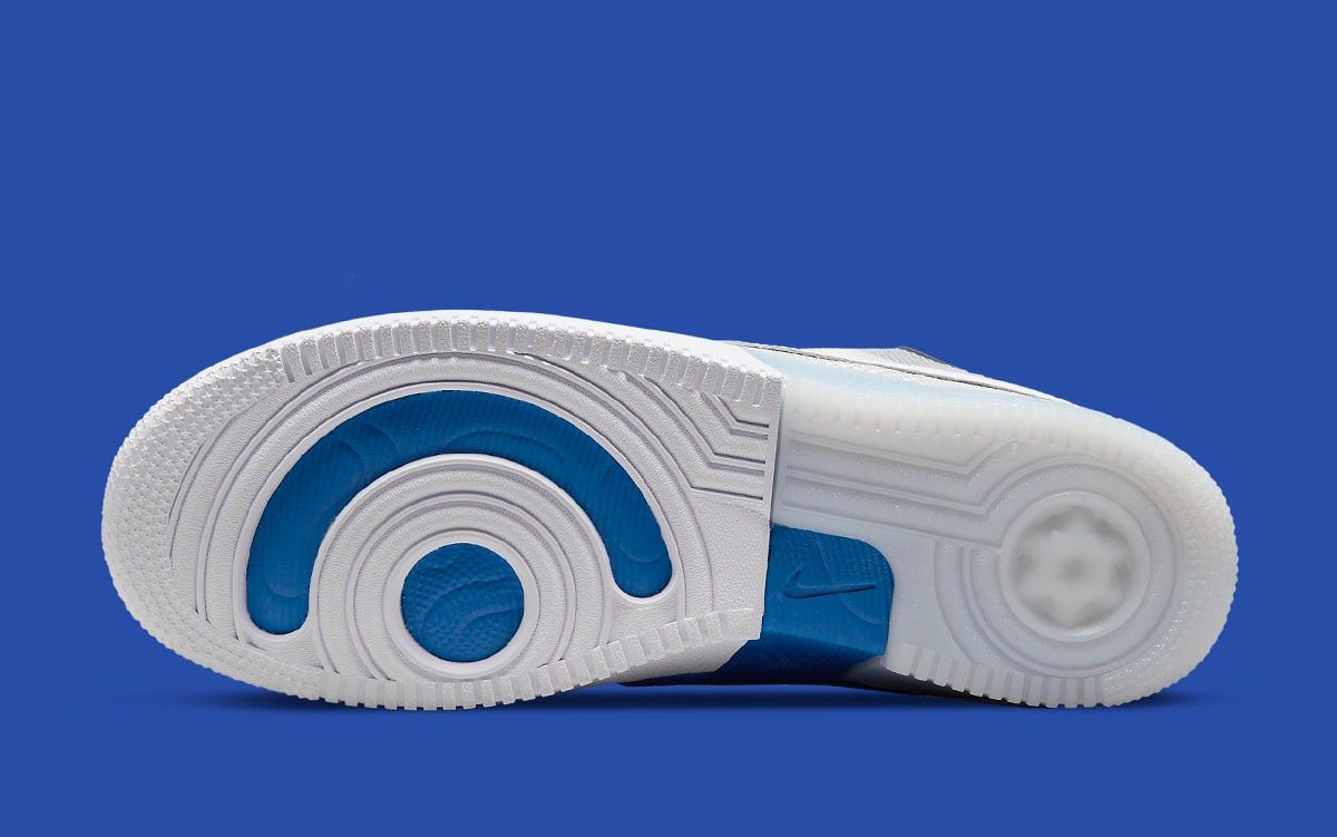 nike air force 1 react blue sole