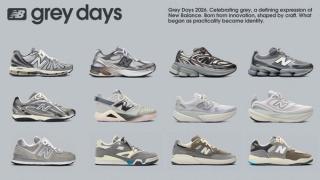 Twelve (12) different sneaker releases for the New Balance Grey Days 2026 Collection.
