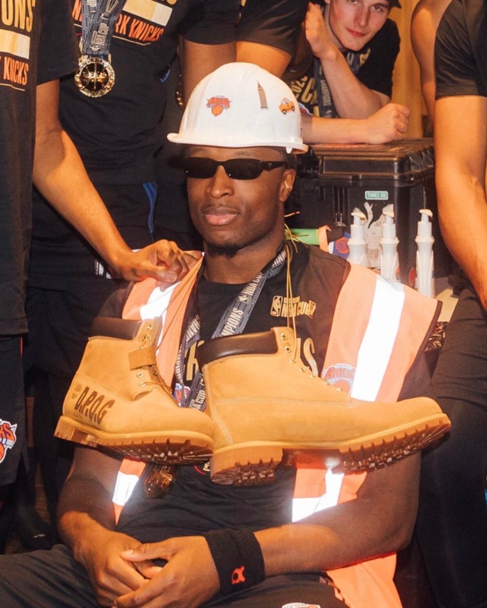 OG Anunoby was recognized as "Defensive Player of the Game" (D.P.O.G.) after the 2025 Emirates NBA Cup.