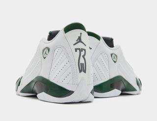 Air Jordan 14 "Forest Green" (SKU: 487471-300). Photo via size?