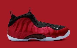Speculative mock-up of the Nike SB Air Foamposite One in a "Team Red/Black" color scheme, expected to release Spring 2027.
