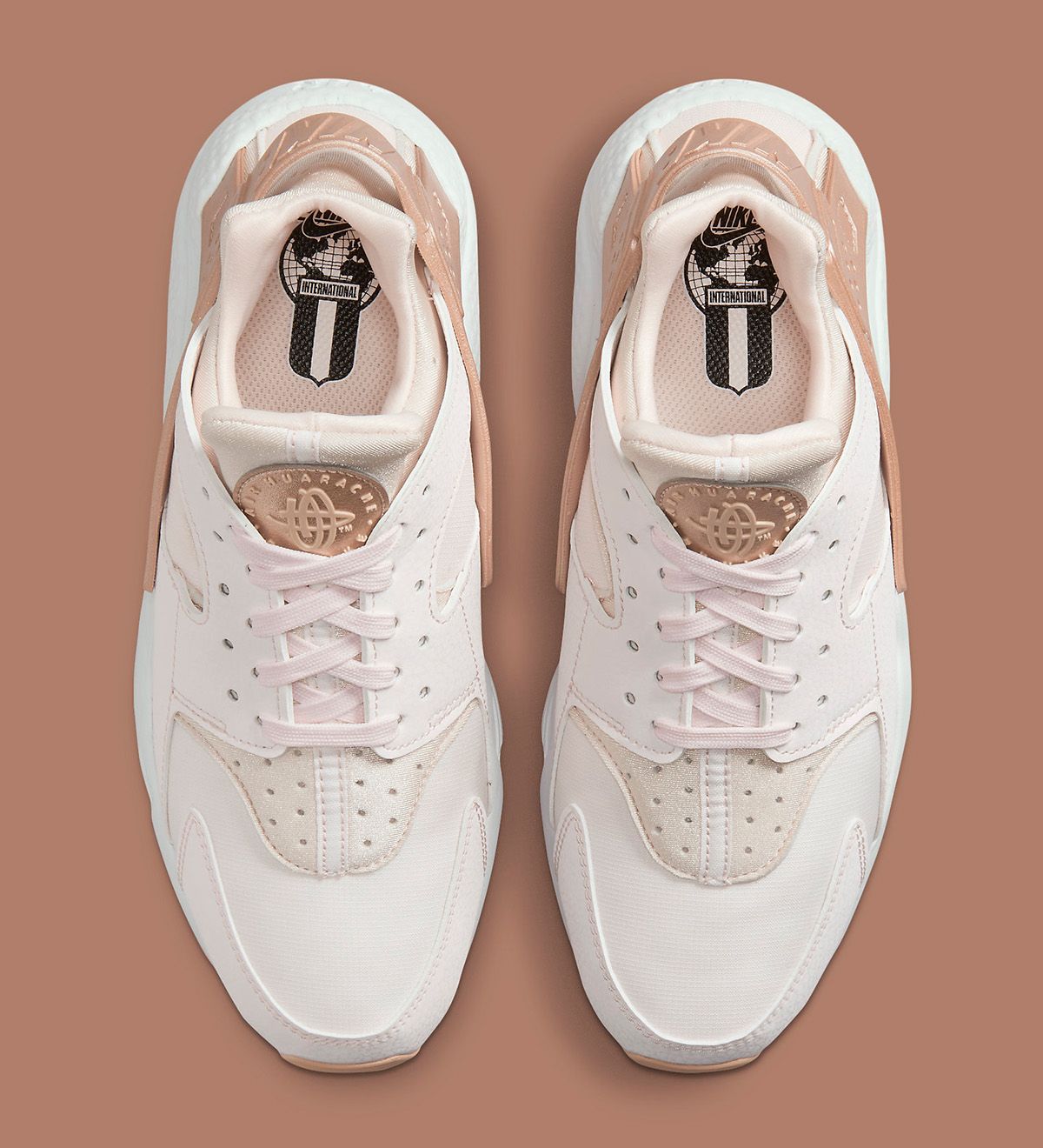 Rose gold and hot sale white huaraches