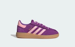 Little Kids' Disney x adidas Handball Spezial "Rapunzel" (SKU: KK4763). Photo via adidas.