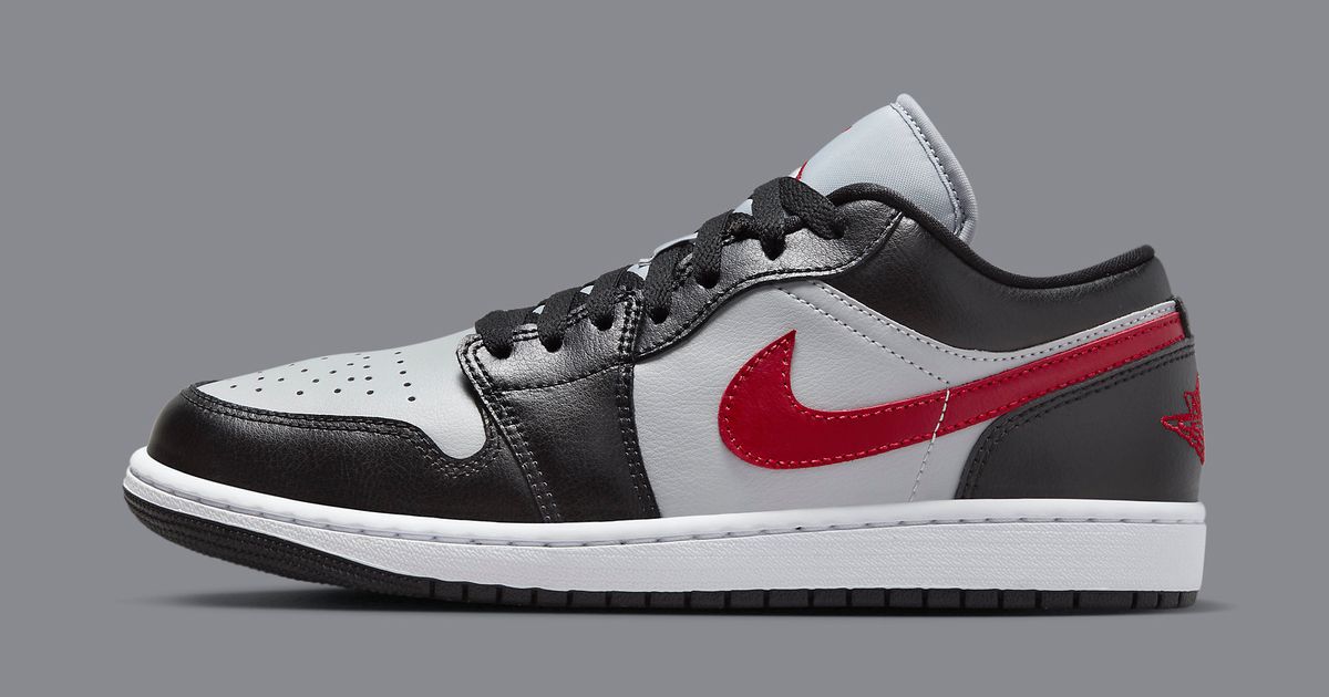 The Air Jordan 1 Low Goes Greyscale — With a Flash of Red | House of Heat°