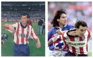 Left: Original Chivas Invierno '97 Home Jersey (Mexlub); Right: Modified Chivas Invierno '97 Home Jersey (Mexicana). Photos via Es de época.