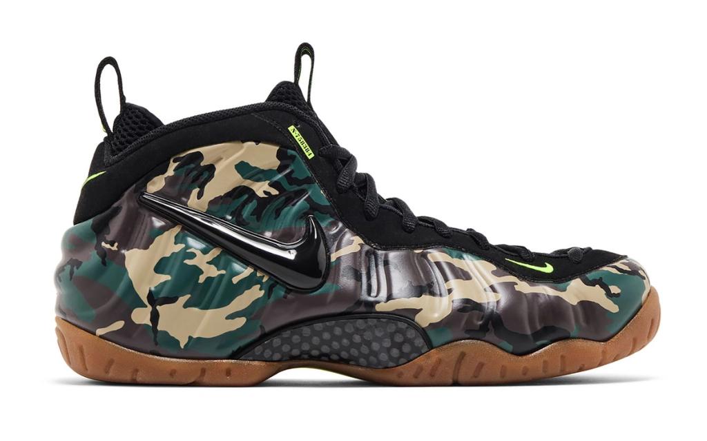 Nike Air Foamposite Pro in Green Camo colorway, August 2026 release