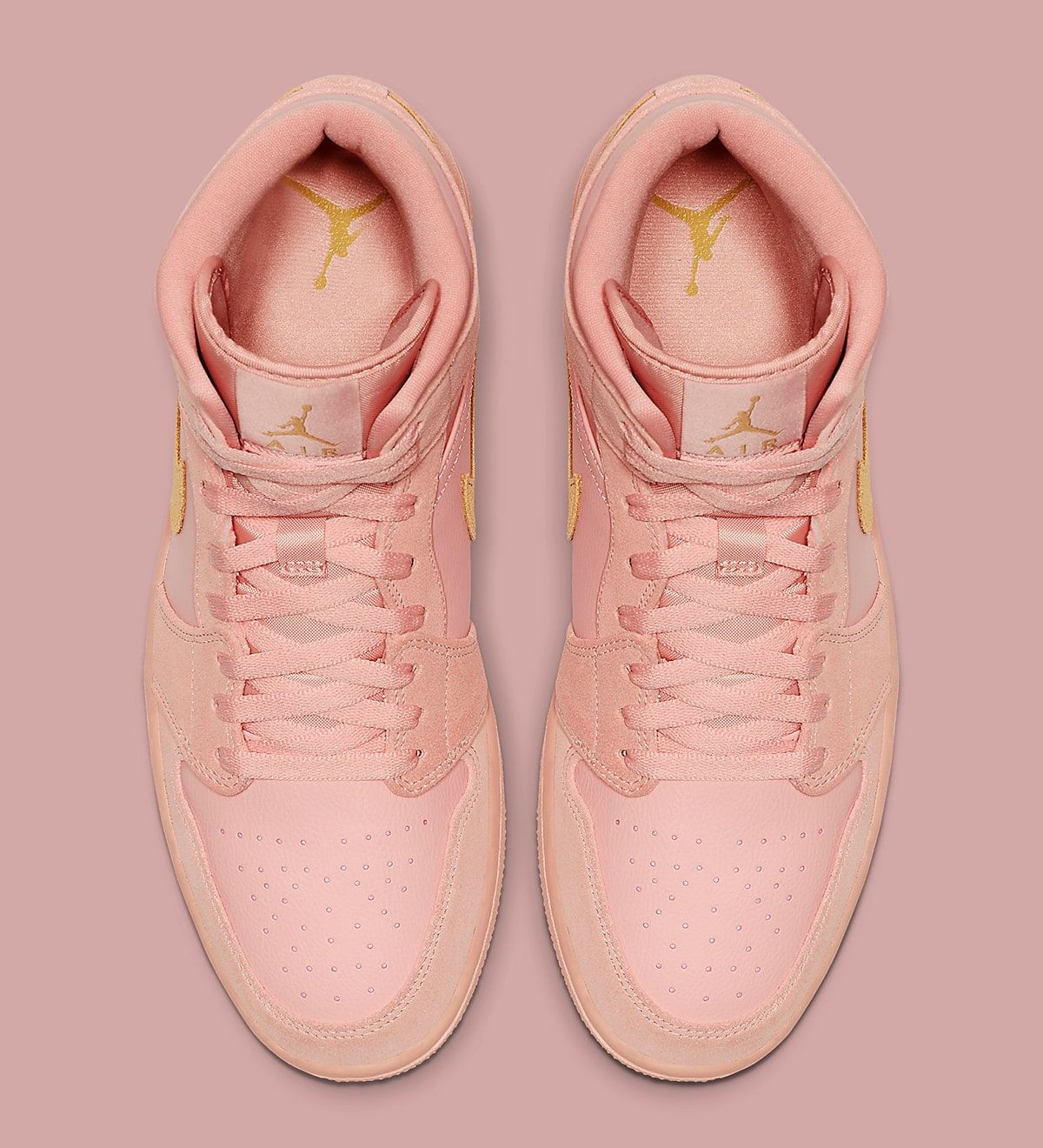 Air jordan coral on sale gold