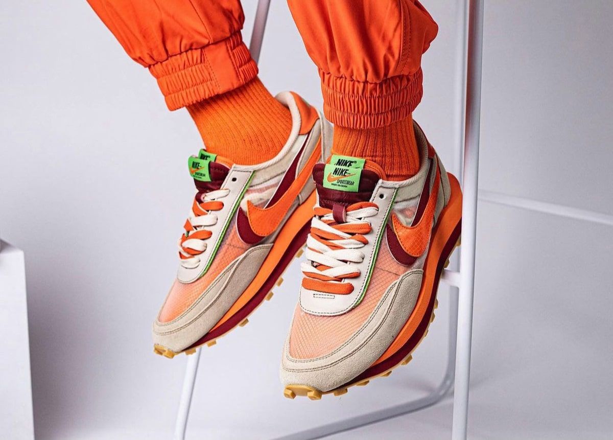 Where to Buy the CLOT x sacai x Nike LDV Waffle “Net/Orange Blaze” | House  of Heat°