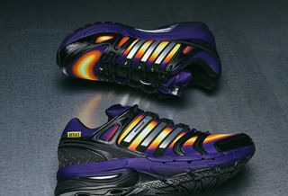 MENACE x adidas Adistar Control 5 "Heat Signature" collaboration.