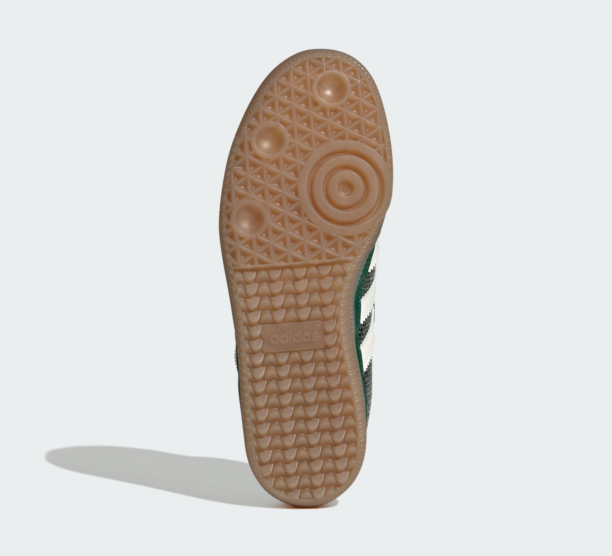 Kids' adidas Samba Jane Sequin "Dark Green" (SKU: LB0489). Photo via adidas.
