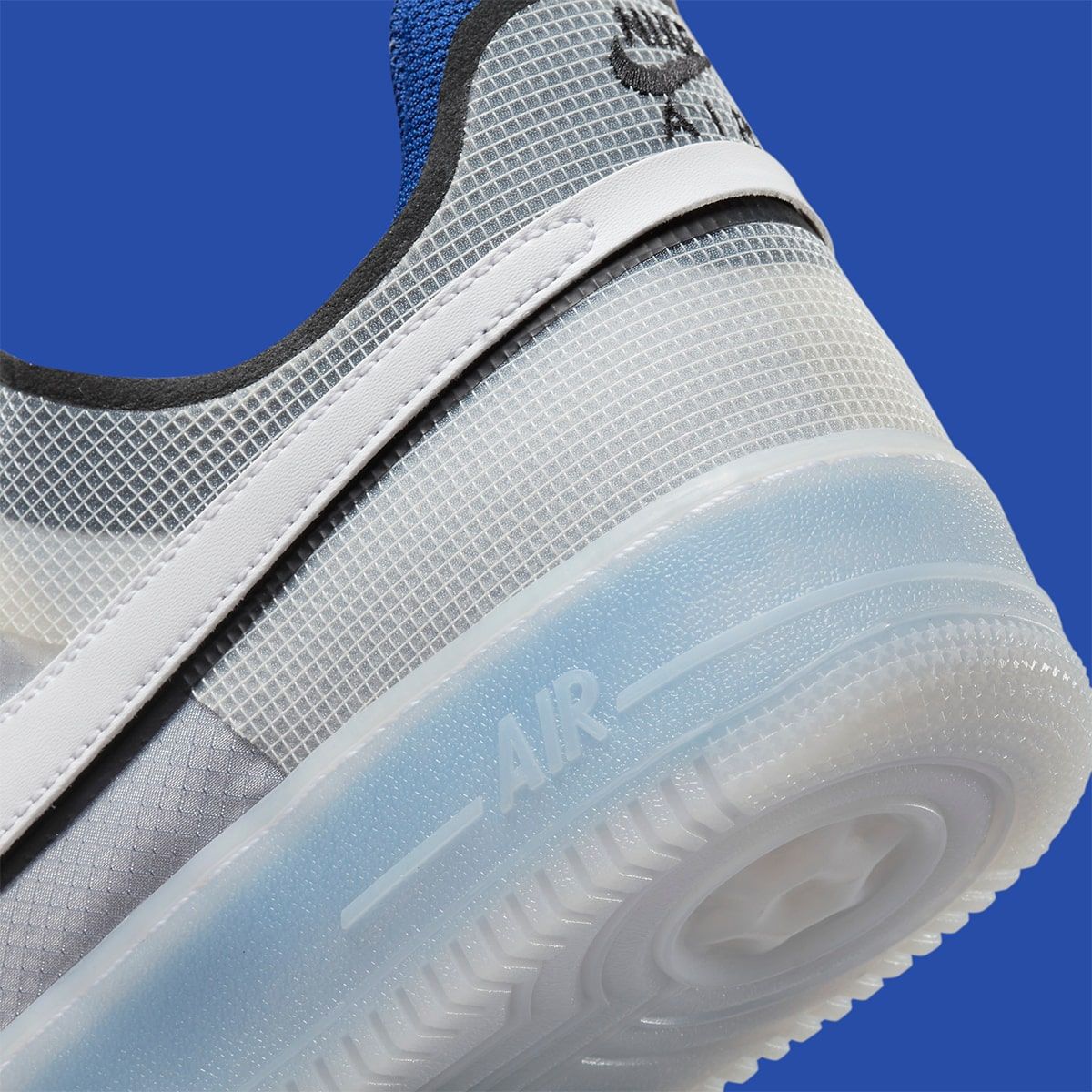 Nike Air Force 1 React Split Surfaces in “White Photo Blue
