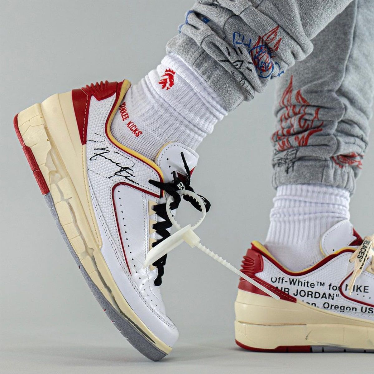 Where to Buy the OFF-WHITE x Air Jordan 2 Low “White/Varsity Red 