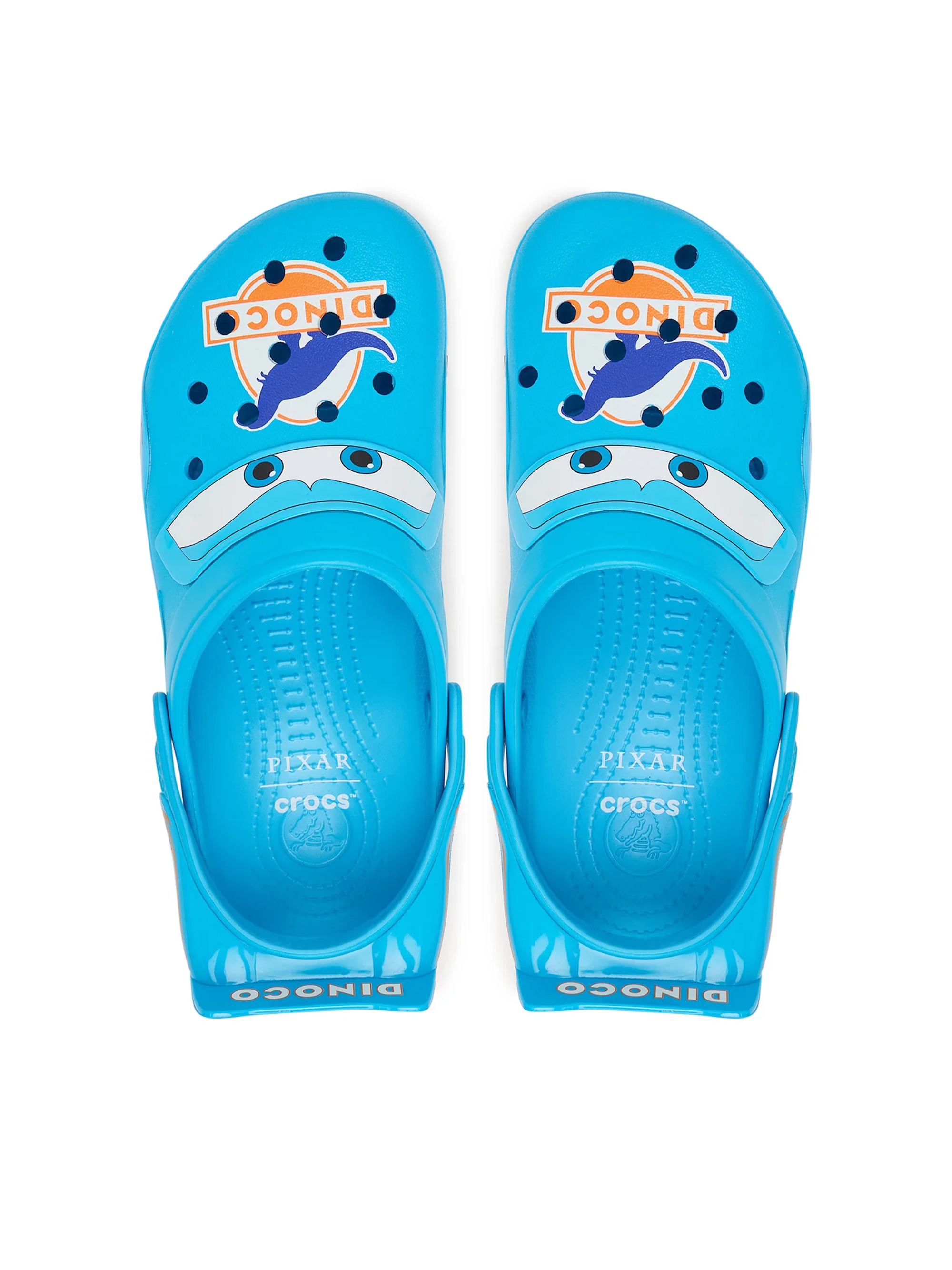Cars x Crocs Classic Clog "Lightning McQueen Dinoco" (SKU: 213582-90H). Photo via MODIVO.