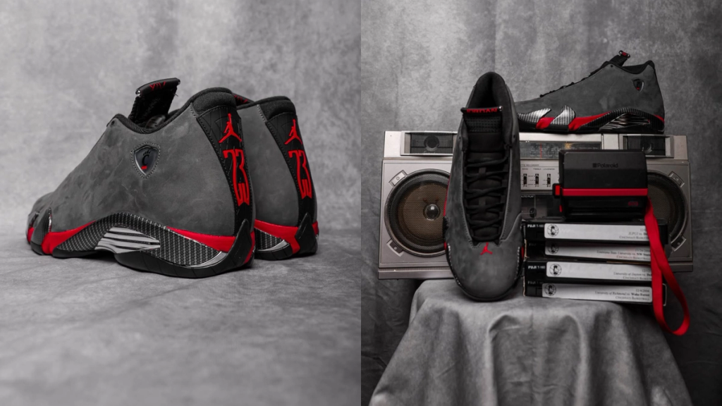 Air Jordan 14 Cincinnati Bearcats PE player exclusive sneaker in Bearcats team colorway