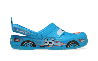 Disney & Pixar's Cars x Crocs Classic Clog "Lightning McQueen" (Dinoco) collaboration.