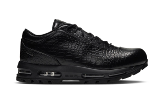 Men's Nike Air Max Goadome Low "Black Crocodile" sneaker-boot release.