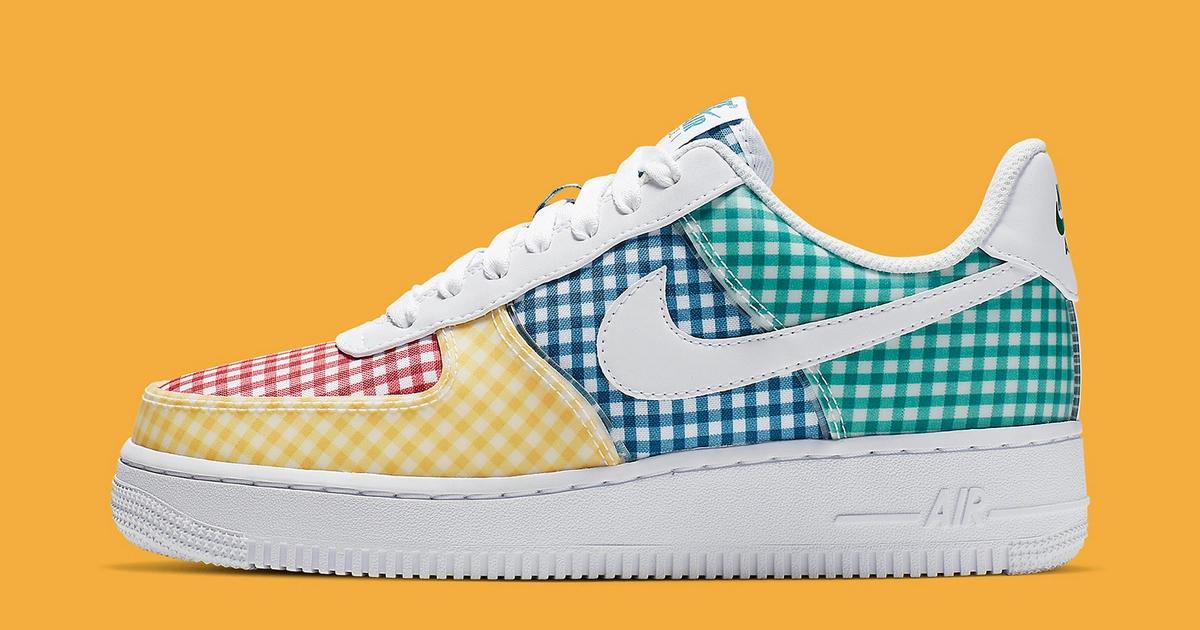 nike gingham pack air force 1s