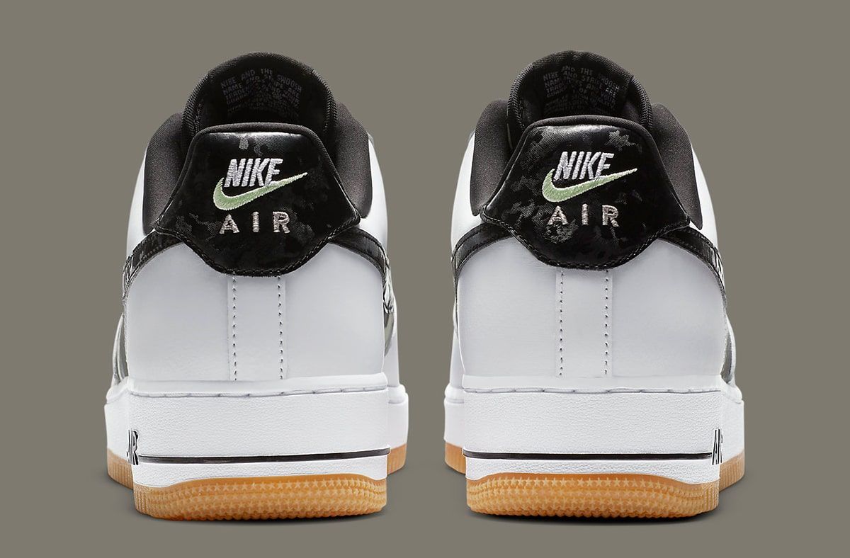 nike air force 1 low white ripstop camo black gum