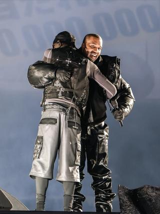 Travis Scott Performs with Ye in Custom Jordan Jumpman Jacks