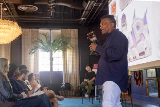 Wilson Smith III speaking at SCAD SNKR Culture Week 2025.
