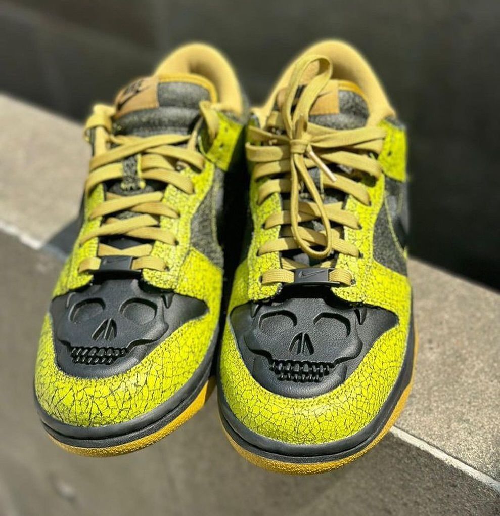 【Nike】 Dunk Low Retro QS Halloween HV6103-300 Nike Dunk Low Halloween Skull Black Green HV6103-300 US
