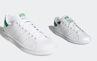 adidas Stan Smith "White/Green" in Women's & Kid's sizing (SKU: JP9710, B24105). Photos via adidas.