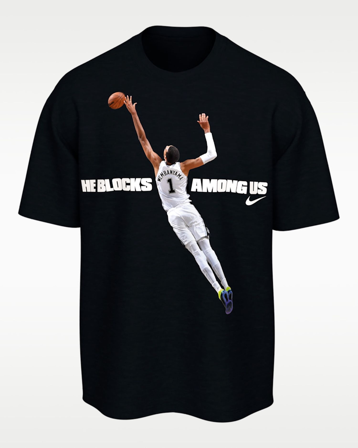 Victor Wembanyama San Antonio Spurs 2026 NBA Defensive Player of the Year Men's Nike NBA Basketball T-Shirt (SKU: JF9588-010). MSRP $50.