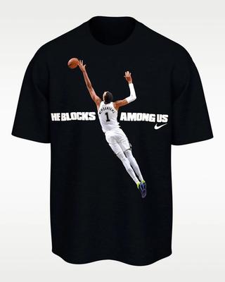Victor Wembanyama San Antonio Spurs 2026 NBA Defensive Player of the Year Men's Nike NBA Basketball T-Shirt (SKU: JF9588-010). MSRP $50.