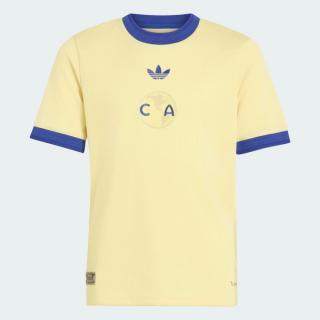 Club América 26/27 110th Anniversary Kid's Short-Sleeve Jersey "Powder Yellow" (SKU: KU7772). Photo via adidas.