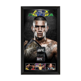 WIN: Alex Pereira Autographed UFC Glove, Framed + COA