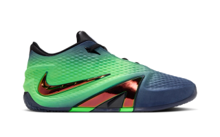  Nike Ja 4 green-black basketball shoe.