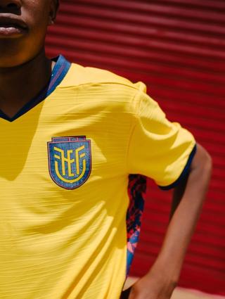 Ecuador 2026 Home Jersey. Photo via Marathon Sports.