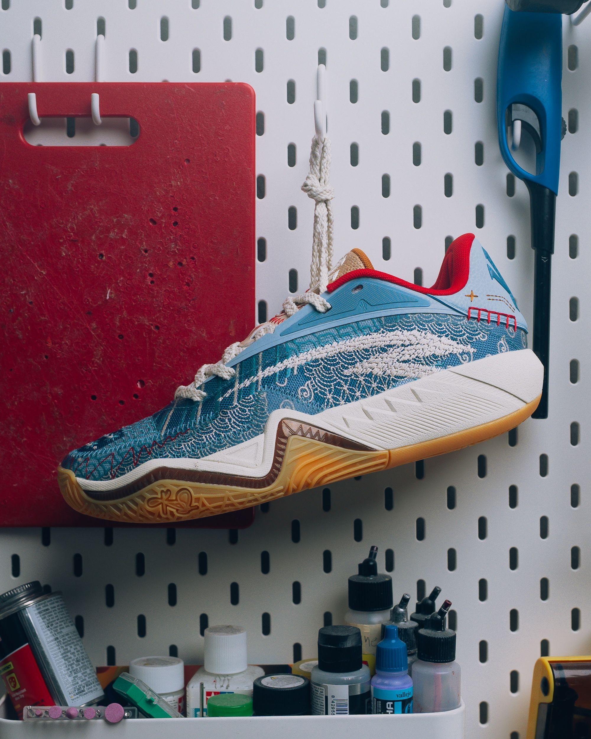 Kyrie Irving's Sneaker Politics x ANTA KAI 3 "Patchwork" basketball sneaker collaboration, inspired by unity.