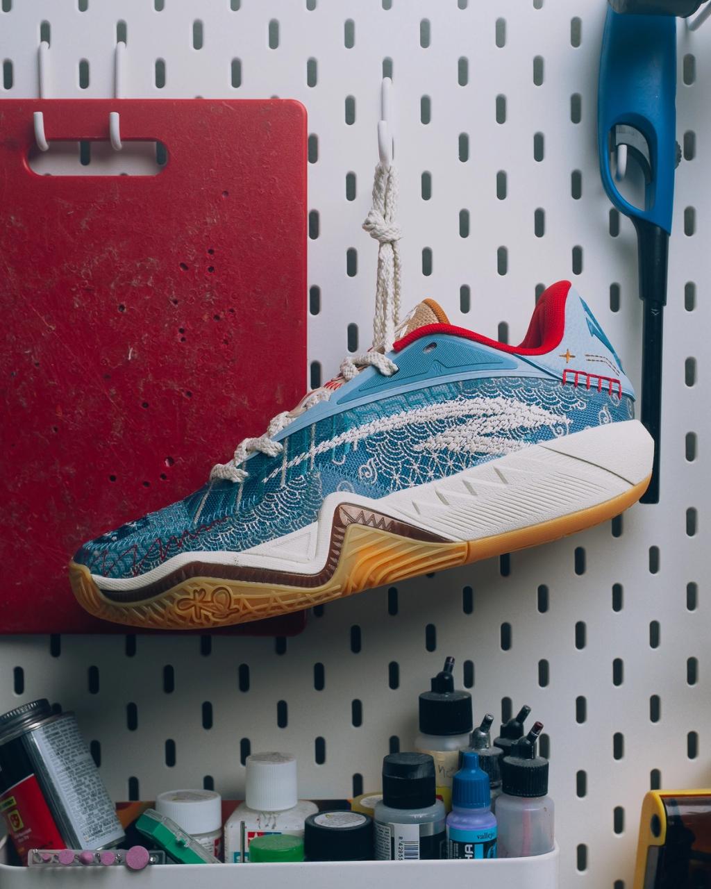 ANTA KAI 3 Patchwork in mixed textile design, Sneaker Politics collaboration