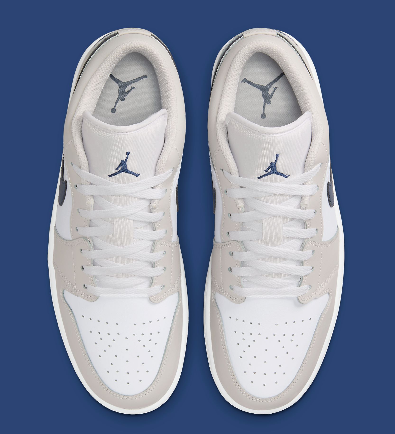 low jordan 1 neutral tones blue