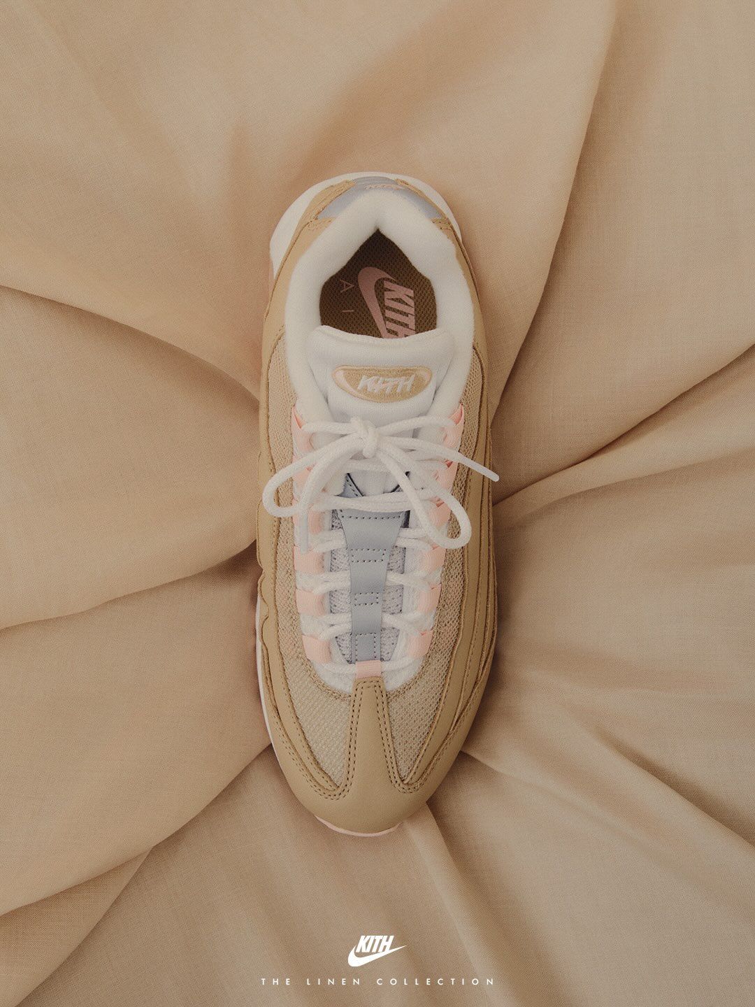 Big Kids' Kith x Nike Air Max 95 "Linen" (SKU: IM6039-201).