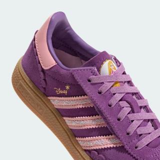 Little Kids' Disney x adidas Handball Spezial "Rapunzel" (SKU: KK4763). Photo via adidas.