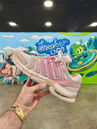 UNheardof's adidas Originals AdiStar Control 5 tan-and-pink "Porkchop" sample. Photo via Philip Lipschutz.