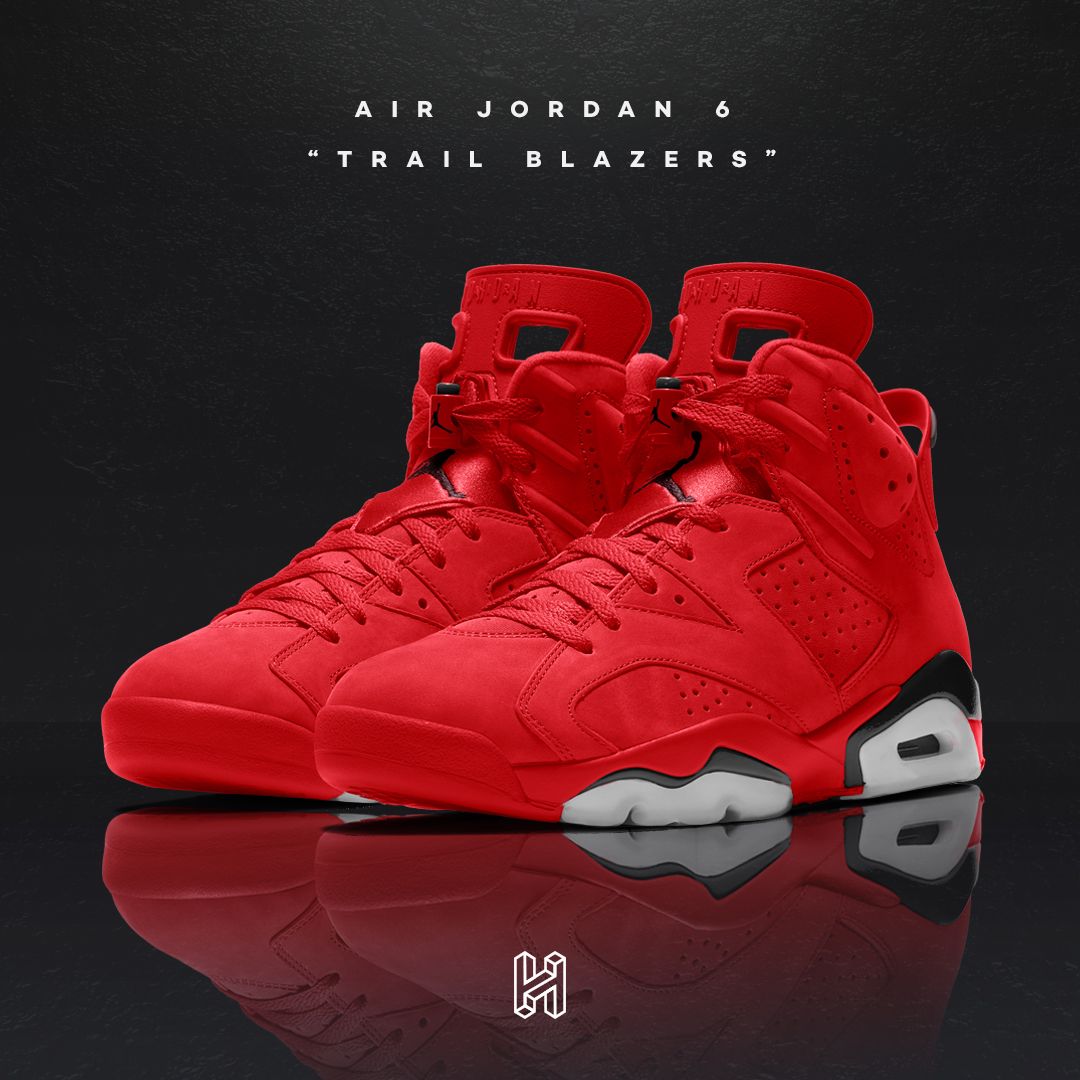 Air jordan 6 trail blazers sales release date