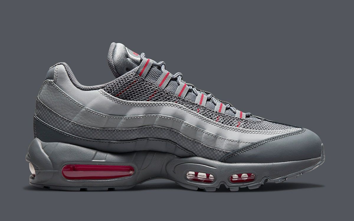 Air max 95 3 tone grey and outlet red