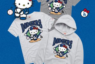 Los Angeles Dodgers Hello Kitty® apparel made by HOMAGE in collaboration with Sanrio & MLB.