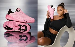 Reebok Angel Reese 1 “Expressive Pink” basketball shoe.