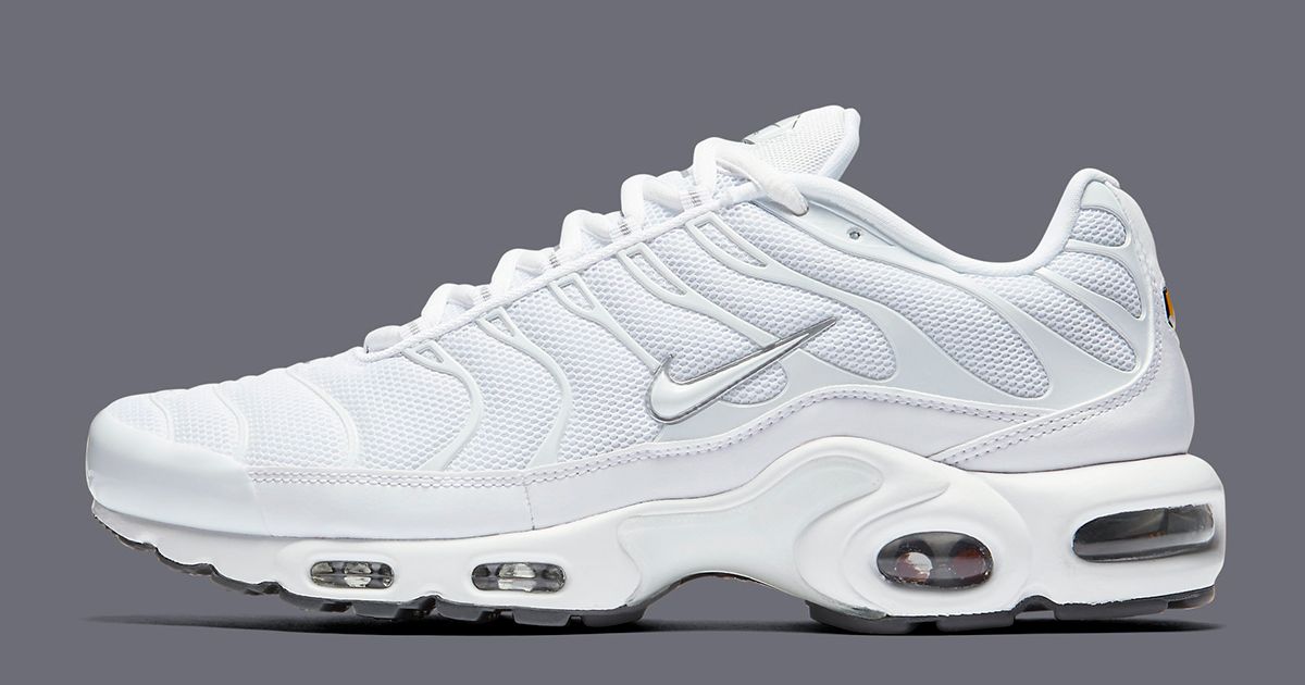 Available Now // Nike Air Max Plus “White/Grey” | House of Heat°