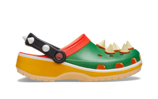 Nintendo's Super Mario Crocs Classic Clog "Bowser" (SKU: 212135-90H).